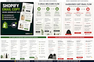 write high converting shopify email copy and flows