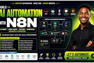 build ai automation n8n ai agent voice agent chatbot workflow business automatio