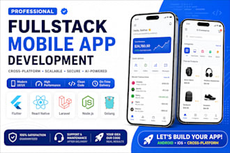 develop flutter and react native mobile apps
