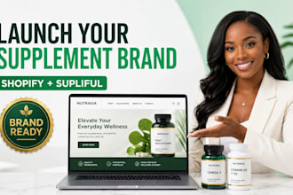 build high converting shopify supplement store design supliful product labels