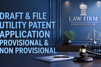 draft and file utility patent  application, provisional and non provisional