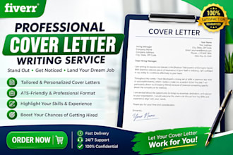 write a job winning cover letter and application letter