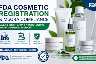 handle fda compliance for cosmetics registration , fda, fsvp