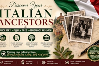 research your italian ancestors ancestry family tree genealogy research