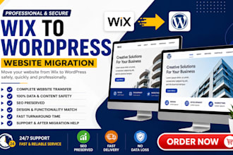 convert clone or transfer wix weebly webflow squarespace to wordpress
