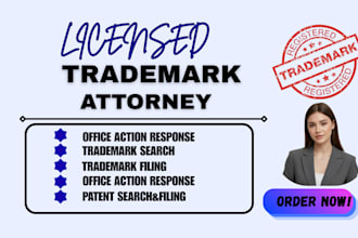 be your US lincensed trademark and patent attorney uspto trademark