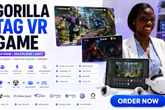 gorilla tag fan game vr game gtag unity multiplayer meta quest photon fusion