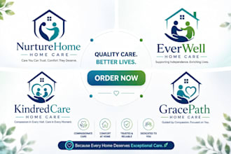 home care logo medical healthcare website nursing elderly care flyer home care