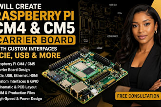 create raspberry pi cm4 cm5 carrier board with custom interfaces pcie usb
