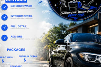design a professional business flyer or promotional graphic