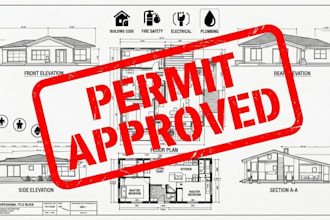 registered architect city permit deck patio porch adu house plans for approval