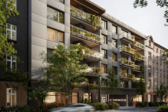 render multi family residential building for construction,2d plan,3d exterior