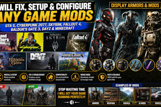 fix setup gta 5 cyberpunk 2077 skyrim fallout 4 baldurs gate 3 dayz nexus mod