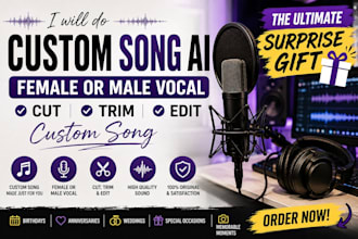 create personalized suno ai song in spanish or english for gift