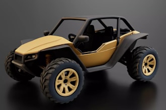 custom3d offroad buggy, atv,suv car,body parts model,toy car stl,rc rock crawler