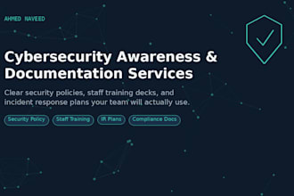 cybersecurity awareness training content and documentation