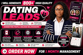 do dating app development, dating leads, dating website marriage list leads