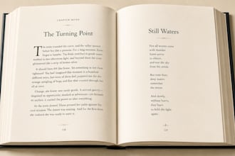 format poetry book, fiction ebook, indesign and kindle book formatting