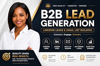 do b2b lead generation linkedin leads and email list building