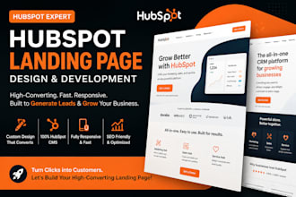 design and develop hubspot landing page