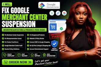 fix google merchant center suspension product misrepresentation gmc suspension