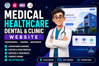 build medical website, dental website, or healthcare website