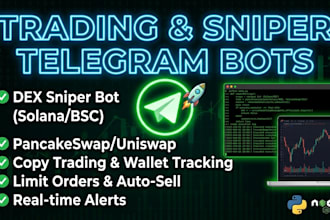 telegram scraper, telegram bot and automation webs scraper, trading telegram bot