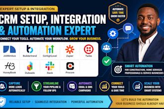 set up jobnimbus buildertrend ghl zapier twilio honeybook dubsado slack procore