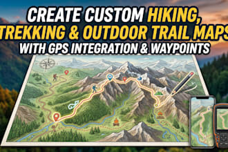 create custom hiking, trekking and outdoor trail maps with gps