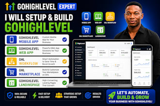 gohighlevel mobile app web app ghl workflow ghl marketplace ghl landingpage
