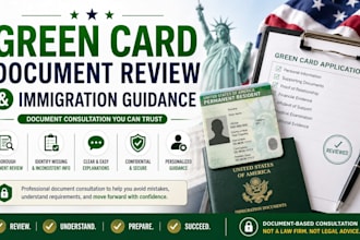 review your green card documents and provide immigration guidance