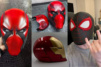 sculpt 3d mask 3d helmet halloween mask 3d cosplay 3d armor mask for 3d printing