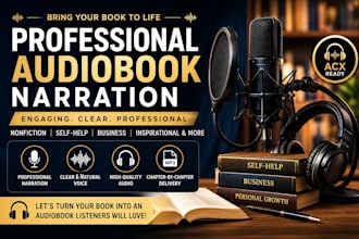 be your american female audiobook narrator for fiction self help book voiceover