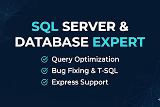 fix, optimize, and write expert sql server queries express