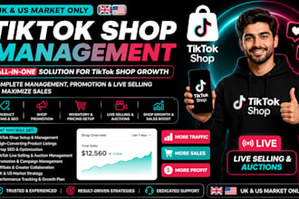 setup manage and grow your tiktok shop by content and live selling