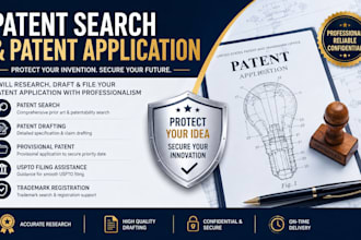 conduct patent search and draft your patent application