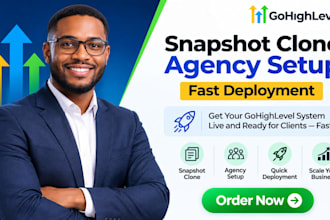 gohighlevel snapshot clone agency fast deployment setup