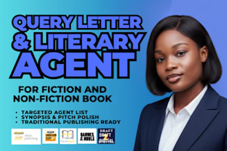 write query letter, research literary agents, synopsis and book proposal