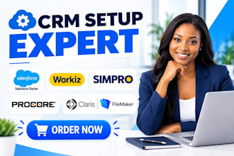 setup followup crm salesforce starter workiz simpro procore claris filemaker