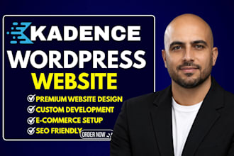 create gutenberg wordpress website with kadence blocks, spectra and SEO
