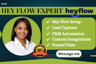 build heyflow forms, lead funnels and CRM integrations