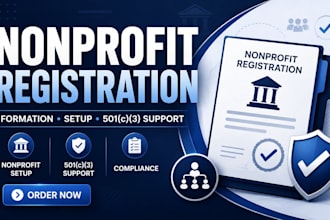 help you with nonprofit registration, formation and setup services