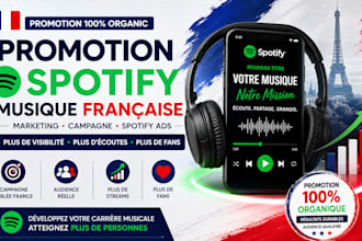 do french spotify music promotion, spotify music marketing campaign, spotify ads