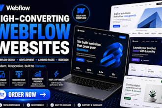 build a responsive webflow landing page for your business