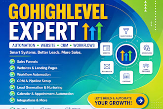 be ghl expert, automation, ghl dashboard, virtual assistant, workflows,  crm
