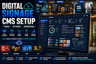 setup yodeck optisigns screencloud digital signage cms content management