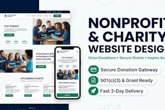 design nonprofit charity donation website