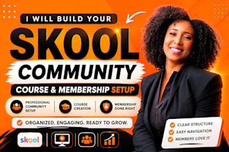 do skool online community membership setup, skool course creation, credit repair