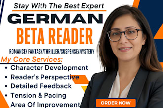 beta reader german sci fi, ya novel, lector beta   mystery thriller beta reader