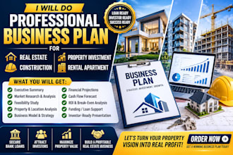 do real estate construction property investment rental apartment business plan